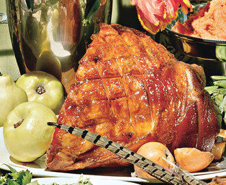 Old-Fashioned Ham with Brown Sugar and Mustard Glaze