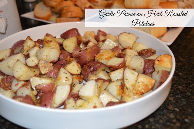 Garlic Parmesan Herb Roasted Potatoes Recipe with #SharpenYourKitchenIQ
