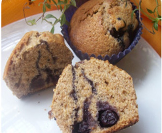 Receta Saludable: Muffins Integrales de Arándanos
