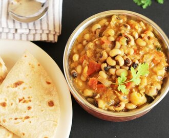 Black Eyed Peas Masala | Delicious Chapati Side Dish