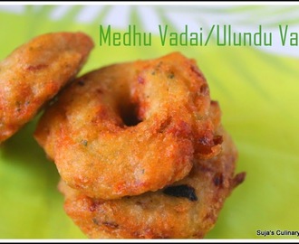 Ulundu vadai /Medhu vadai recipe( Lentil Fritters)