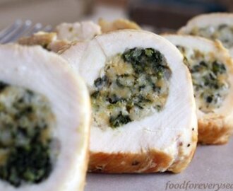 Spinach and Cheddar Stuffed Chicken