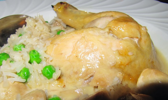 Poulet au porto – Julia Childs verdensberømte kylling med champignon og portvin