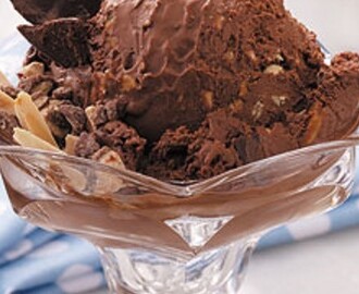 Υπέροχο παγωτό παρφέ σοκολάτας, από το sintayes.gr!