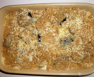 Healthier Baked Cauliflower Cheese with Black Pudding Recipe