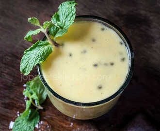 Mango, Coconut Milk & Sabja Seeds Smoothie