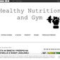 Healthy Nutrition and Gym