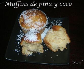 Muffins de piña y coco