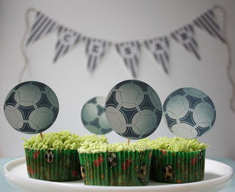 Cupcakes de Poma & Festa Infantil Futbolera