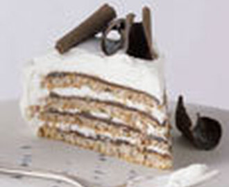 Meringue, Chocolate, and Kirsch Cream Layer Cake