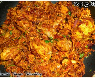 Chicken Sukka/Kori Sukka : A Manglorean Chicken Dry curry