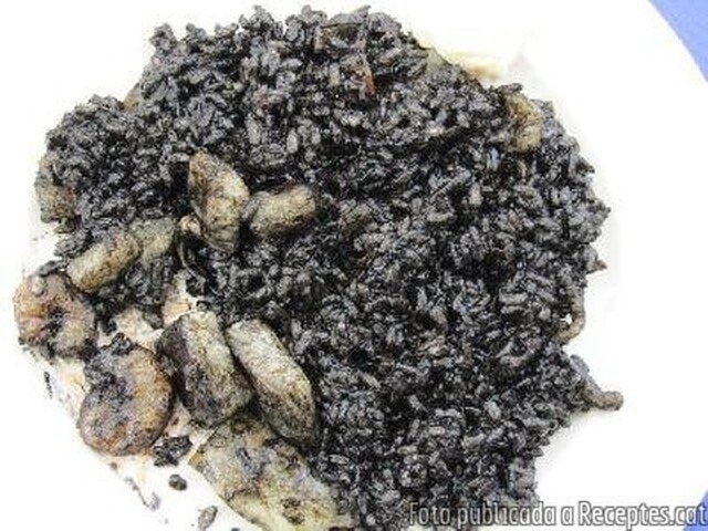 Arròs negre amb sèpia ( sípia )