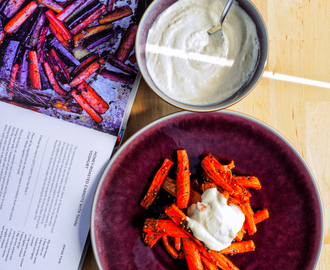 Random recipe – Plenty More – Yotam Ottolenghi – Geroosterde wortels met honing en tahini yoghurt