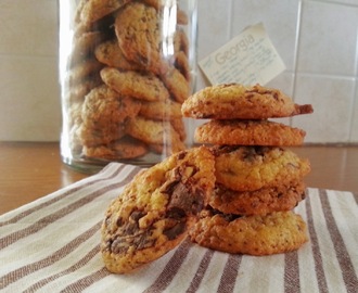 Cowboy cookies - Μπισκότα με καρύδα, βρώμη και κομμάτια σοκολάτας