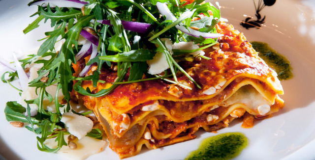 Urban Delis lasagne med MiFú Tomat & Örter istället för nötfärs
