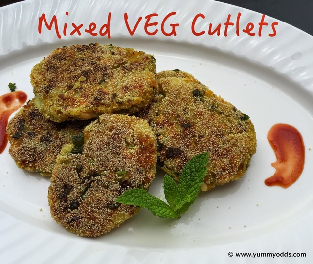Mixed Veg Cutlets ~ Snack Food ~ Kids Corner {Video Recipes}
