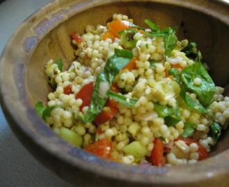 Mediterranean Salad With Israeli Couscous