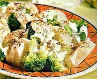 Brócolis com batata ao molho branco