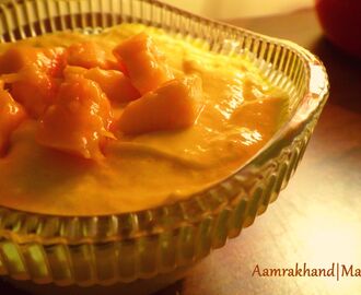 Mango Shreekhand|Aamrakhand|Mango Yogurt Recipe