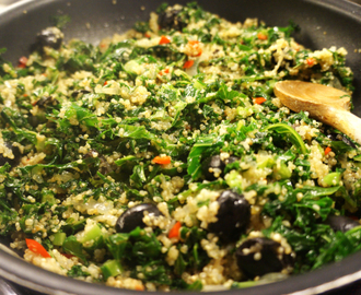 Grønnkål med quinoa