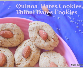 Quinoa dates cookies/Thinai dates cookies/Foxtail Millet and Dates Cookies