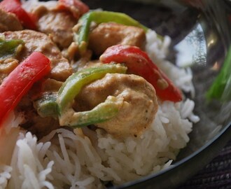 Thailändsk kyckling med grön curry