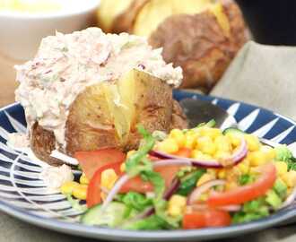 Bakad potatis med krämig tonfiskröra