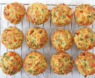 Spinach & Cheese Lunchbox Muffins