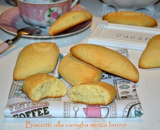 Biscotti alla vaniglia senza burro, perfetti per essere inzuppati
