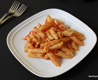 Pasta With Tomato & Basil | Italian Pasta recipe| Penne Pasta recipe
