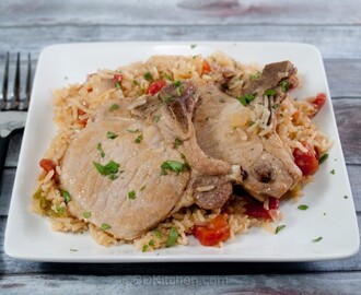 Pressure Cooker Pork Chops and Rice