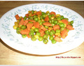 Peas(matar), carrot and corns sabji recipe