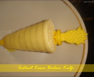 Instant Kesar Badam Kulfi with Bambino's Badam Milk Mix