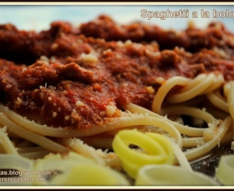 Spaghetti a la boloñesa.