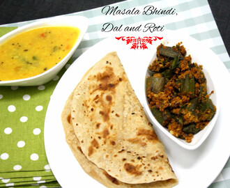 Masala Bhindi | Dal Roti Bhindi
