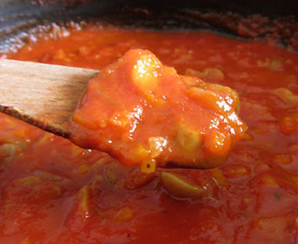 Sauce tomate maison à la vraie tomate du jardin ^^