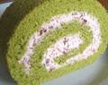 Roll Cake Matcha Green Tea with Adzuki Cream Recipe by cookpad.japan