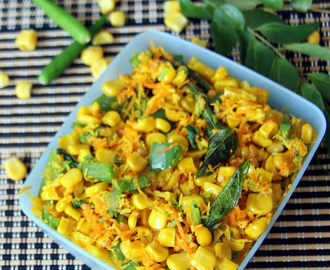 Corn Sundal - Corn salad - healthy snack recipe - Pooja recipes - naivedyam recipes - vinayagar chaturthi recipes