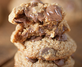 Cookies με ζύμη μπισκότου και σταγόνες σοκολάτας