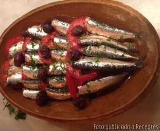 Sardines amb tomàquet al forn