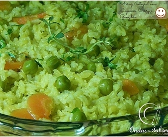 Arroz Integral com Legumes ao Curry e Gengibre