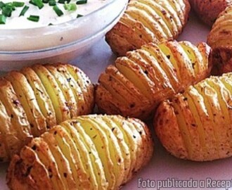 Patates al forn amb quark a les herbes
