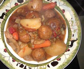 Slow Cooker Meatball Stew