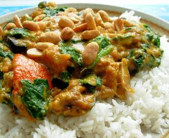 Spinach and Pumpkin Curry