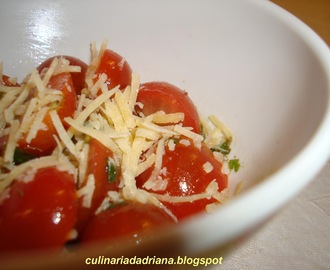 Salada de tomates cereja