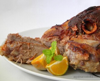 Carne de Porco Assada com Manteiga e mel