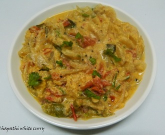 Chapathi white curry