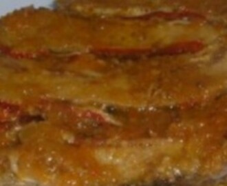 Lomo relleno de Queso al Romero, Bacon y Pimientos del Piquillo