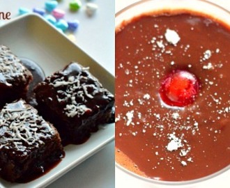 Mokkapalat ( Chocolate Brownies Finnish style) | Finnish Chocolate Pudding ( Light and silky version) ~ Finnish Cuisine Recipes