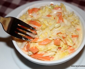 Amanida de col i pastanaga "coleslaw"